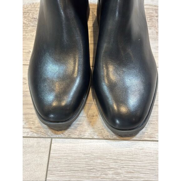 Universal Thread Black Ankle Boots Ashley Low Block Heel Size 10 - Picture 4 of 12